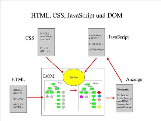 HTML, CSS, JavaScript und DOM